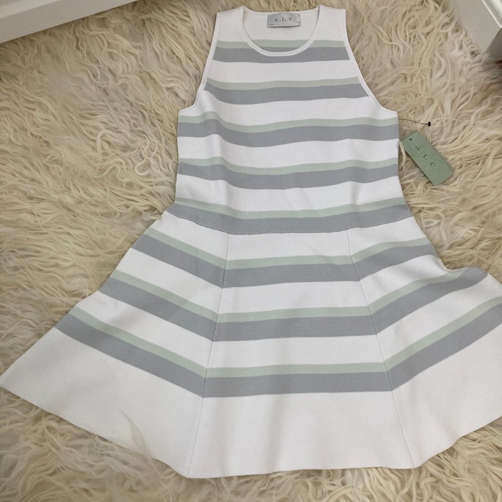 A.L.C. Striped Mini Dress 2018 - Picture 2 of 9